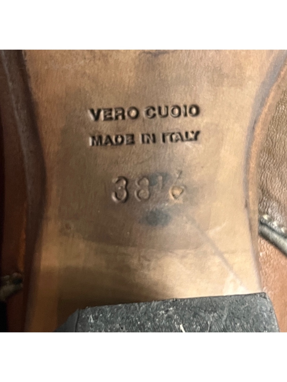 Vic Matie Italian Leather Slouch Cowboy Boots Brown Pointed Toe Y2K Size 38.5 - Picture 9 of 9
